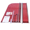 Шторки стеклянные на ванну распашные KOER SR BS04-95x140-TR-07 прозрачное стекло 6мм графит (KR5404) купить в САНН Одесса, изображение 2