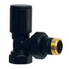 Кран для полотенцесушителя угловой Koer KR.531.Black - 1/2" (KR5103) купить в САНН Одесса, изображение 2
