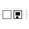 Зеркало ZERIX MIRRA MR05-80x80 с LED Touch, Anti-fog, димером, рег. яркости (ZX6058) купить в САНН Одесса, изображение 2