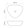 Раковина накладная MIXXUS PREMIUM WAVE-0104 MARBLE 460х420х130mm (MP6534) купить в САНН Одесса, изображение 2