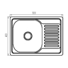 Мойка для кухни ZERIX Z5848-08-180D (decor) (ZM5595) купить в САНН Одесса