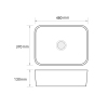 Раковина накладная MIXXUS PREMIUM QUADRO-0103 480х370х130mm (MP6514) купить в САНН Одесса