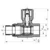 Кран радиаторный 20x1/2 прямой PPR Koer K0159.PRO (KP0204) купить в САНН Одесса