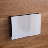 Панель смыва KOER KT-0610-STR-01 240x160x32mm пластиковая, кнопка квадратная (цвет хром с линейной структурой) (KR6147) купить в САНН Одесса, изображение 3