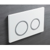 Панель смыва KOER KT-0605-03 220x140x12mm пластиковая, кнопка круглая (цвет белый) (KR5316) купить в САНН Одесса