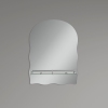 Зеркало настенное ZERIX MIRRA MRZ02-60x85x10 прямоугольное с дугообразным верхом, фигурными боками и полкой (ZX5620) купить в САНН Одесса, изображение 3