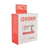 Комплект кранов для полотенцесушителя угловой M1/2''xM1/2'' удлиненный KOER KR.SET.535 BLACK (KR5844) купить в САНН Одесса, изображение 2