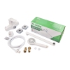 Смеситель для ванной PLAMIX KUBUS-006 EURO SET WHITE (з шлангом, лійкою та кронштейном) (PM0738) купить в САНН Одесса, изображение 2