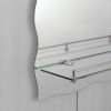 Зеркало настенное ZERIX MIRRA MRZ02-60x85x10 прямоугольное с дугообразным верхом, фигурными боками и полкой (ZX5620) купить в САНН Одесса, изображение 4