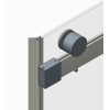Дверь в нишу раздвижная KOER SR SD01-120x200-TR-02 прозрачное стекло EASY CLEAN 8мм SS COLOR (KR5379) купить в САНН Одесса