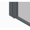 Шторки стеклянные на ванну распашные KOER SR BS02-80x140-TR-01 прозрачное стекло 6мм хром (KR5401) купить в САНН Одесса, изображение 4