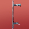 Дверь в нишу раздвижная KOER SR SD01-120x200-TR-02 прозрачное стекло EASY CLEAN 8мм SS COLOR (KR5379) купить в САНН Одесса, изображение 3