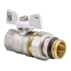 Кран с американкой 3/4" "антипротечка" (Koer KR.227.W-Gi) белый (KR0192) купить в САНН Одесса, изображение 2