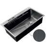 Мойка из нерж. стали MIXXUS PREMIUM MH7545-SET-05 MICRO DECOR NANO-BLACK (3.0/0.8) комплект (Цвет графит) (MX9633) купить в САНН Одесса, изображение 4