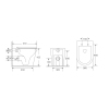 Унитаз напольный безбачковый MIXXUS PREMIUM BEVEL-0701-T1 580х365х430mm система смыва TORNADO 1.0 (MP6597) купить в САНН Одесса, изображение 2
