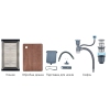 Мойка из нерж. стали MIXXUS PREMIUM MH7545-SET-05 MICRO DECOR NANO-BLACK (3.0/0.8) комплект (Цвет графит) (MX9633) купить в САНН Одесса, изображение 2