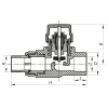 Кран термостатический прямой PPR 20x1/2 Koer K0151.PRO (KP0192) купить в САНН Одесса