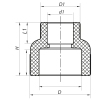 Муфта редукционная ВВ 75x40 PPR Koer K0208.PRO (KP2573) купить в САНН Одесса