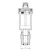 Воздухоотводчик автоматический прямой с обратным клапаном 1/2" Koer KR.1244 (KR3116) купить в САНН Одесса
