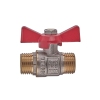 Кран шаровой ШШБ Waterpro WP608-15MMW - 1/2" MMW ручка "бабочка" красная (WP2916) купить в САНН Одесса