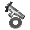 Кран для подключения сантехприборов Zerix VAL-09-1/2x1/2 из нерж.стали SUS304 (ZX5102) купить в САНН Одесса, изображение 2