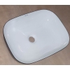 Раковина накладная MIXXUS PREMIUM DIVERSE-0112 WHITE-BLACK 455х325х135mm (MP6542) купить в САНН Одесса, изображение 3