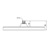 Лейка для душа потолочная KOER KP-0402-01-OH, 310x200мм (Цвет хром) (KR4984) купить в САНН Одесса