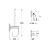 Набор аксессуаров 3 в 1 Grohe Essentials New (40407001) купить в САНН Одесса, изображение 2
