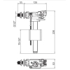 Арматура наполнительная KOER KT-0105-1/2" с боковым подключением и латунной резьбой 1/2" (KR5610) купить в САНН Одесса, изображение 2