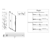 Дверь в нишу Walk-In раздвижная KOER SR SD07-120x200-R-TR-07 прозрачное стекло EASY CLEAN 8мм графит (KR5775) купить в САНН Одесса, изображение 3