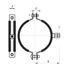 Хомут трубный оцинкованный Koer KC.20 4" (110-118) (без анкера) черный (KR2802) купить в САНН Одесса