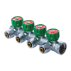Коллектор теплого пола 4 контура Koer KR.1122-4 1”x4 ways (KR2655) купить в САНН Одесса, изображение 2