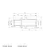 Муфта соединительная переходная Koer KA.С20-25 - 20(2.8mm) x 25(3.5mm) (KR4860) купить в САНН Одесса