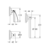 Набор аксессуаров 3 в 1 Grohe Essentials New (40775001) купить в САНН Одесса