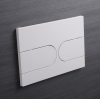 Панель смыва KOER KT-0604-03 240x160x10mm пластиковая, кнопка округленная (цвет белый) (KR5322) купить в САНН Одесса, изображение 3