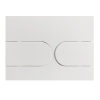 Панель смыва KOER KT-0604-03 240x160x10mm пластиковая, кнопка округленная (цвет белый) (KR5322) купить в САНН Одесса, изображение 4