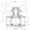 Кран шаровый Koer 1/2" ГГБ (KR.217.W) белый (KR0177) купить в САНН Одесса