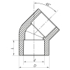 Угол 45 Koer K0015.PRO - 32 PPR (KP3390) купить в САНН Одесса
