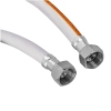 Шланг для газа ZERIX ZHG-01-FF1/2"-100 ПВХ белый 1/2"ГГ 100 см (ZX6158) купить в САНН Одесса, изображение 2