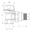 Кран термостатический угловой 3/4“ Koer KR.921-GI (KR2683) купить в САНН Одесса, изображение 2