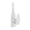 Смеситель для кухни PLAMIX CEZAR-011-B SET WHITE REFL.WHITE с силиконовым изливом (с подводкой) (Цвет белый+силиконовый излив белый) (PM0718) купить в САНН Одесса, изображение 4