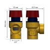 Клапан предохранительный Roho R2000-020 - 1/2" ВВ (2 бар) (RO0167) купить в САНН Одесса, изображение 2