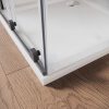 Дверь в нишу Walk-In раздвижная KOER SR SD07-120x200-L-TR-07 прозрачное стекло EASY CLEAN 8мм графит (KR5688) купить в САНН Одесса
