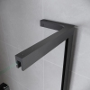 Дверь в нишу Walk-In раздвижная KOER SR SD07-120x200-L-TR-07 прозрачное стекло EASY CLEAN 8мм графит (KR5688) купить в САНН Одесса, изображение 2