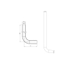 Трубка Г-образная для подсоединения радиатора Koer KA.D16-500 - 16(2.2mm) x 15-500mm (KR4904) купить в САНН Одесса, изображение 2