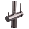 Смеситель кухонный на две воды Zerix LUX-024 Graphite с выдвижной лейкой (нерж. сталь) (ZX5557) купить в САНН Одесса, изображение 3