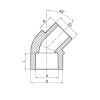 Угол Koer K0263.PRO 20 PPR 45 ВН (KP2907) купить в САНН Одесса
