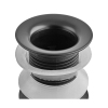 Донный клапан для раковины без перелива ZERIX BV-02 BLACK автоматический (Click-Clack) (Цвет черный) 1 1/4'' (ZX6018) купить в САНН Одесса