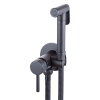 Змішувач для гігієнічного душу з лійкою чорний матовий VERONA 13002