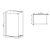 Душевая перегородка Walk-In MIXXUS PREMIUM FLAT SP01-100x200-TR CHROME прозрачное стекло 8мм (MI6851) купить в САНН Одесса